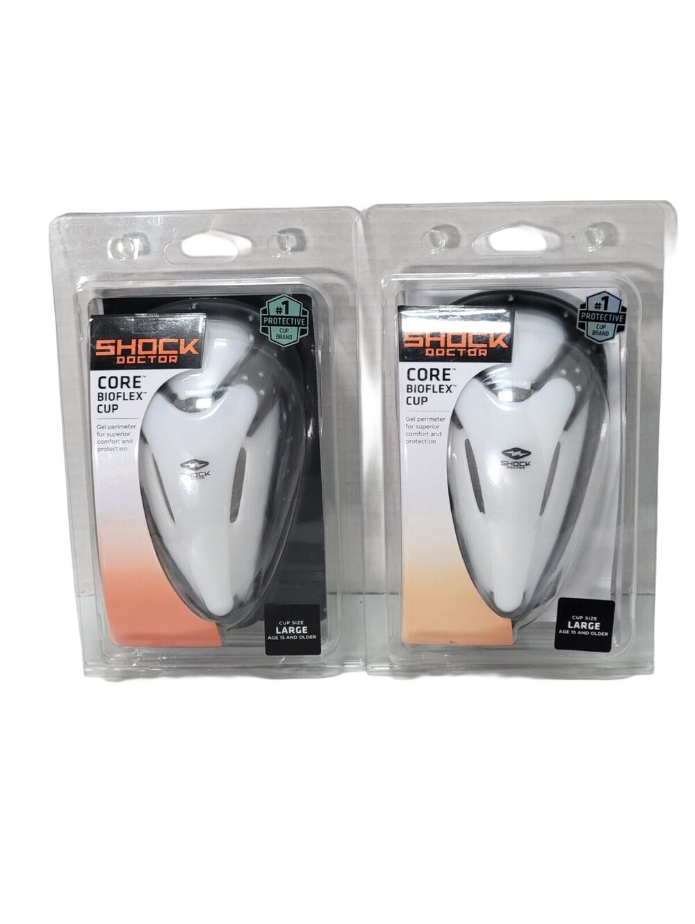 Lot Of 2 Shock Doctor Men's Core BioFlex Cup - Size Large, Age 15 and older